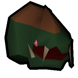 Stuffed basilisk head