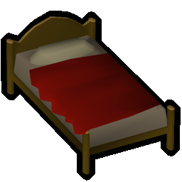 Wooden bed