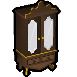 Gilded wardrobe