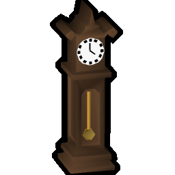 Teak clock