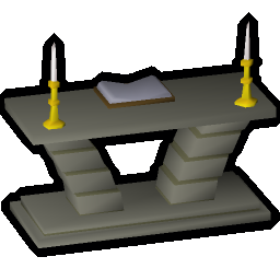Limestone altar