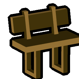 Wooden bench