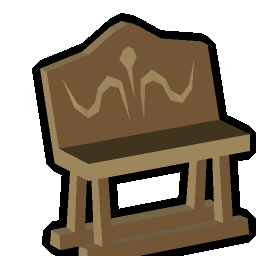 Carved oak bench