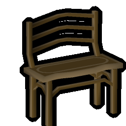 Carved teak bench