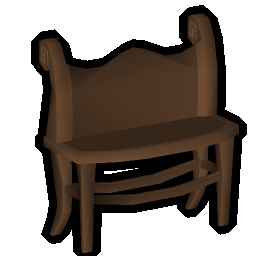 Mahogany bench
