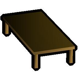 Wood dining table