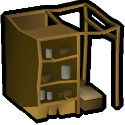 Wooden larder