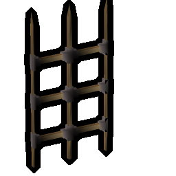 Oak and steel cage