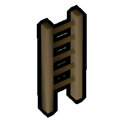 Teak ladder