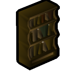 Wooden bookcase