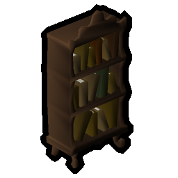 Mahogany bookcase