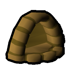 Clay fireplace