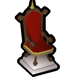 Mahogany throne