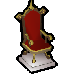 Gilded throne