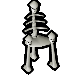 Skeleton throne