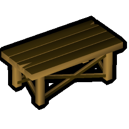 Wooden workbench