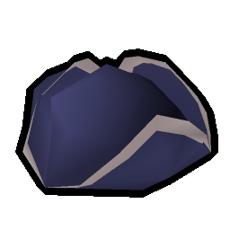 Blue tricorn hat