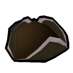 Brown tricorn hat