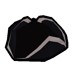 Black tricorn hat