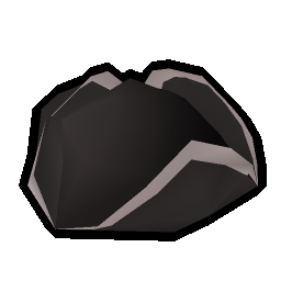 Grey tricorn hat