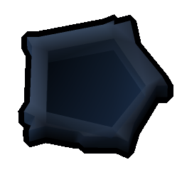 Blue pentagon