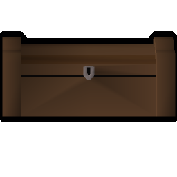 Mahogany treasure chest