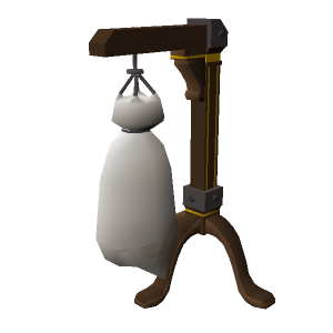 Ornate wilderness combat dummy