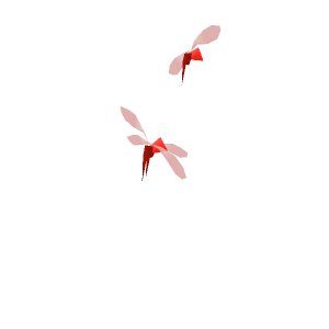 Red fireflies