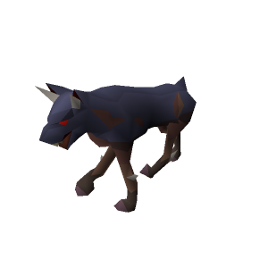 Scarred hellhound