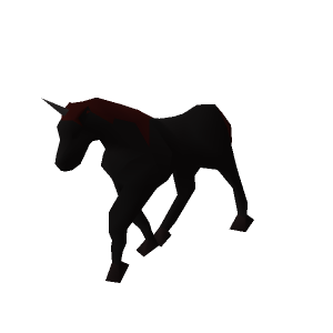 Black unicorn Foal