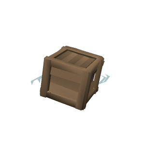 Lost wooden crate