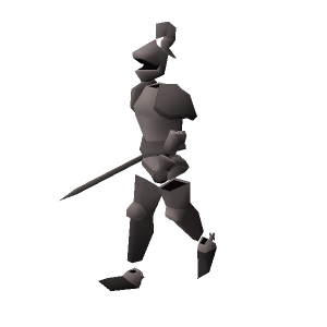Animated steel armour