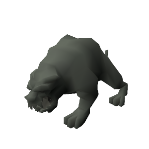 Terror dog statue