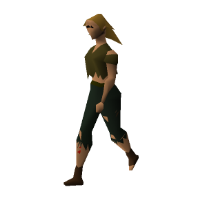 Poor looking woman