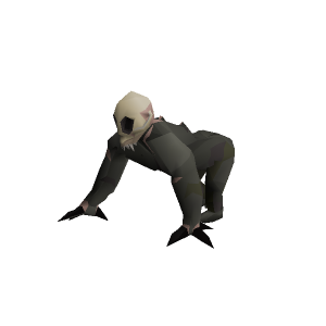 Stunted demonic gorilla